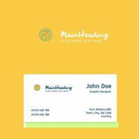 Bacteria logo Design with business card template Elegant corporate identity Vector