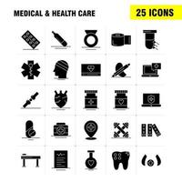 Medical And Health Care Solid Glyph Icon for Web Print and Mobile UXUI Kit Such as Medical Medicine Tablet Hospital Measure Medical Medical Devices Pictogram Pack Vector