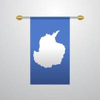 Antarctica hanging Flag vector