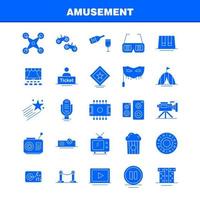 icono de glifo sólido de diversión para impresión web y kit de uxui móvil como venta de entradas mane cinema drone camera video media pictogram pack vector