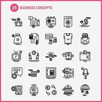 Business Concepts Line Icons Set For Infographics Mobile UXUI Kit And Print Design Include Document File Text Text File Idea Bulb Target Collection Modern Infographic Logo and Pictogram vector