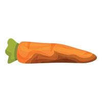 Contaminated carrot icon cartoon vector. Vegetables bacteria vector
