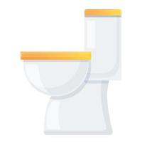 Apartment toilet icon, cartoon style vector