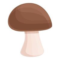 Nutrient mushroom icon, cartoon style vector