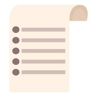 Paper wishlist icon cartoon vector. Store list vector