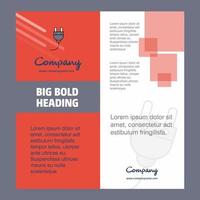 Plough Company Brochure Title Page Design Company profile annual report presentations leaflet Vector Background