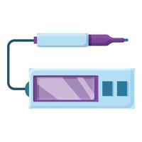 Ph meter laboratory icon, cartoon style vector