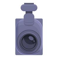 Dash cam icon cartoon vector. Video recorder vector