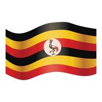 Freedom uganda icon cartoon vector. Independence day vector