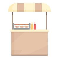 Street food icon cartoon vector. Festival shop vector