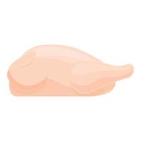 vector de dibujos animados de icono de pollo de carne entera. carne de cerdo
