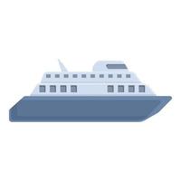 Ferry carrier icon, cartoon style vector