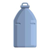 Milk tank icon, cartoon style vector