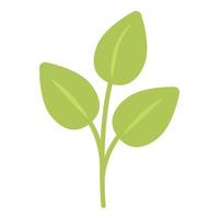 Eco plant icon cartoon vector. Recycle energy vector