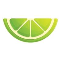 Bergamot slice icon, cartoon style vector