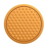 Colorful manhole icon, cartoon style vector