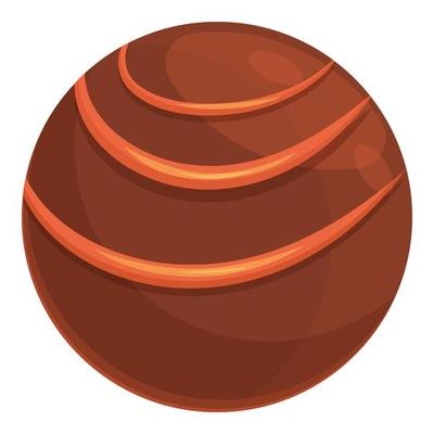 Chocolate dessert icon cartoon vector. Cocoa candy