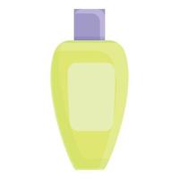 Garbage bottle icon, cartoon style vector