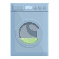 icono de lavandería anti-dinero de la máquina de lavado doméstico, estilo de dibujos animados vector