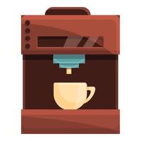 Coffee machine icon, cartoon style vector