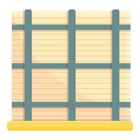 Paper production panel icon, cartoon style vector
