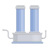 Water purification system icon, cartoon style vector