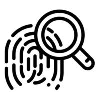 Forensic laboratory icon, outline style vector