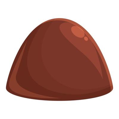 Dessert block icon cartoon vector. Chocolate candy