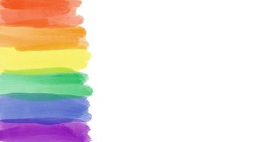 dibujo de colores del arco iris con textos 'feliz mes del orgullo 2023', concepto para celebraciones de la comunidad lgbtqai en el mes del orgullo en todo el mundo. foto