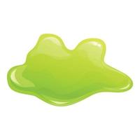 Toxic splash icon cartoon vector. Green slime vector