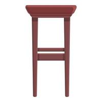 Wood seat icon cartoon vector. Bar stool vector