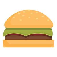 vector de dibujos animados de icono de comida de hamburguesa. desorden del sueño