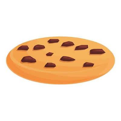Homemade cookie icon cartoon vector. Chocolate candy