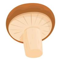 Forest mushroom icon cartoon vector. Shiitake food vector