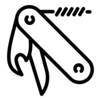 Penknife icon, outline style vector