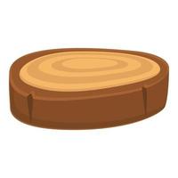 Trunk tree icon, cartoon style vector