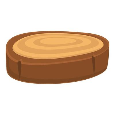 Trunk tree icon, cartoon style