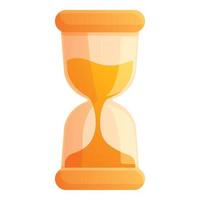 Hourglass interface icon, cartoon style vector