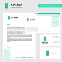 User profile Business Letterhead Envelope and visiting Card Design vector template