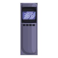 termómetro láser conveniente icono, estilo de dibujos animados vector