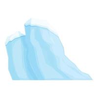 Pole glacier icon cartoon vector. Ice berg vector