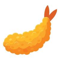 vector de dibujos animados de icono de tempura de pollo. frito