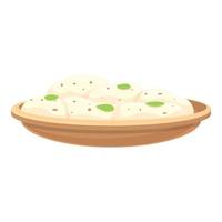 Rice balls icon cartoon vector. Glutinos chinese vector