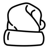 icono de sombreros de invierno para niños, estilo de contorno vector