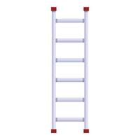 Ladder tool icon, cartoon style vector