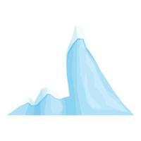 Underwater iceberg icon cartoon vector. Ice arctic vector