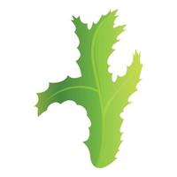 Thistle plant icon, cartoon style vector