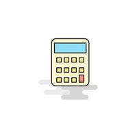 vector de icono de calculadora plana