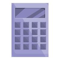 vector de dibujos animados de icono de calculadora. contabilidad financiera