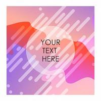 Colorful background with typography vector